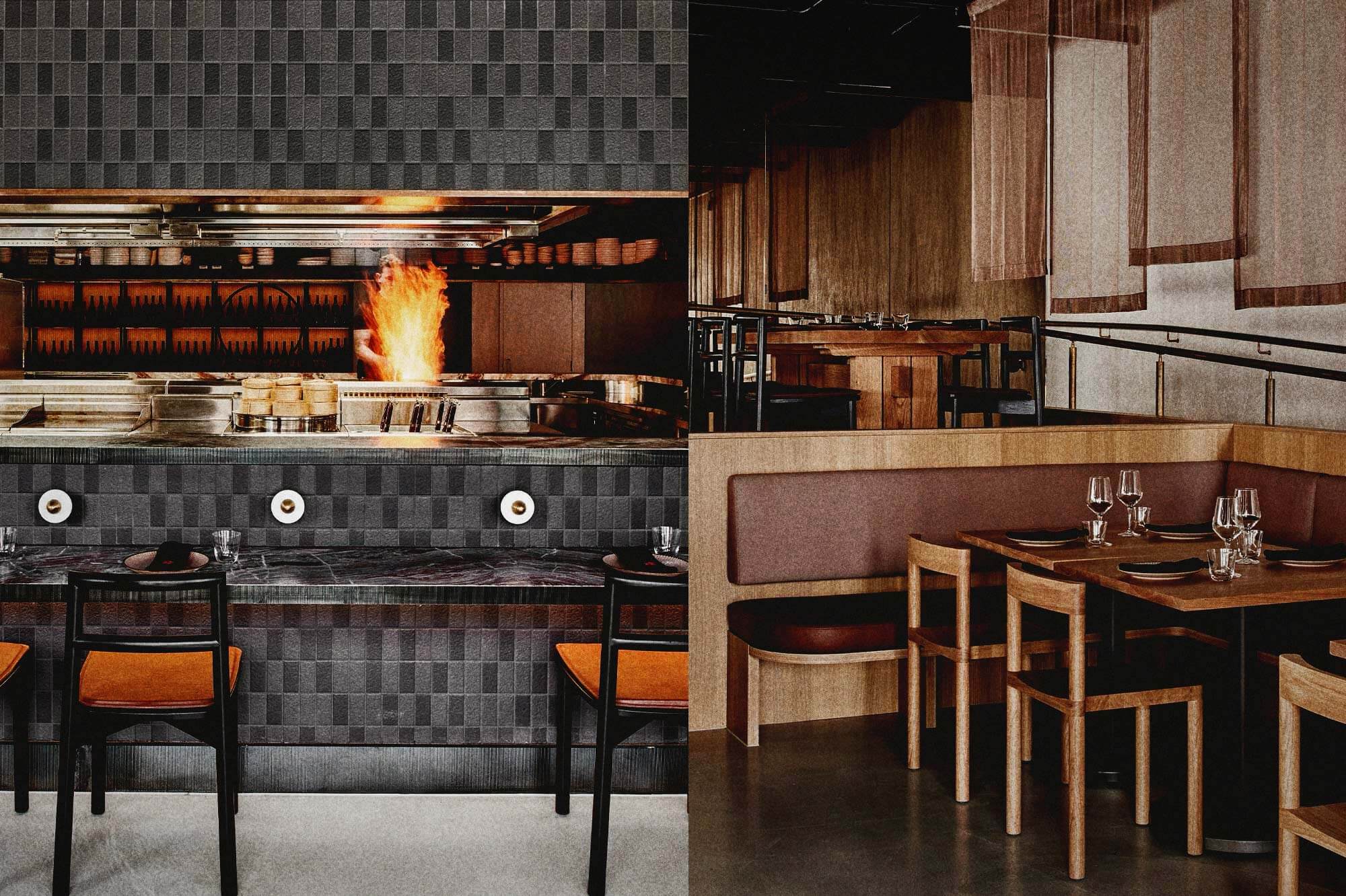 Token's coal-fire grill and dining booth